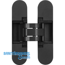 ANSELMI Türband verdeckt AN 172 3D, Zinkdruckguss schwarz ANSELMI Türband verdeckt AN 172 3D, Zinkdruckguss schwarz