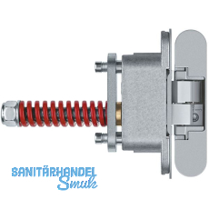 ANSELMI Türband verdeckt AN 107 3D, Zinkdruckguss verchromt matt ANSELMI Türband verdeckt AN 107 3D, Zinkdruckguss verchromt matt