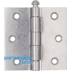 Scharnierband, 76 x 76 mm, Rollen � 11 mm, Edelstahl