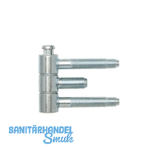 Stahlzargenband 3-tlg. Band 16 x 46,7 mm, Stahl verzinkt