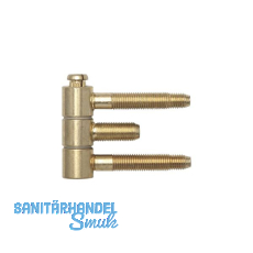 Stahlzargenband 3-teilig, Band 16 x 46,7 mm, vermessingt