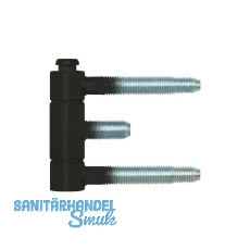 Stahlzargenband 3-teilig, Band 18 x 61mm,Stahl schwarz Stahlzargenband 3-teilig, Band 18 x 61mm,Stahl schwarz