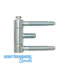 Stahlzargenband 3-tlg. Band 18 x 61 mm, Stahl verzinkt