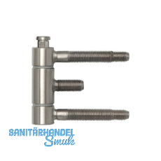 Stahlzargenband 3-teilig, Band 18 x 61 mm, Edelstahl