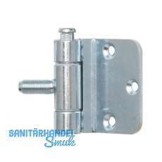 Stahlzargenband 3-teilig, Band 18 x 62 mm, Stahl verzinkt