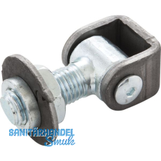 Anschwei�band verstellbar, Typ B, M20, Stahl blank/verzinkt