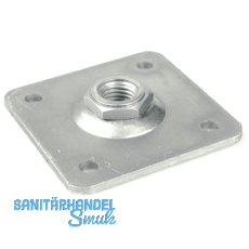 Aufschraubplatte f�r Anschwei�band, M20, Stahl verzinkt