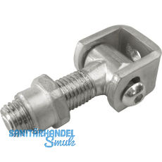 Anschwei�band zweidimensional verstellbar, Stahl blank/verzinkt M 20