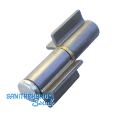 Anschwei�band 2tlg. V-Lappen, Edelstahl; Stift 16 mm mit Messingring