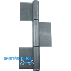 Konstruktionsband 3-teilig 270 x 50 x 5 mm, Stahl blank