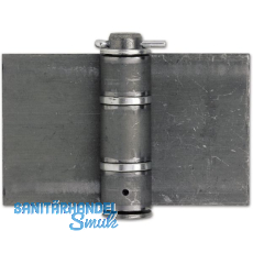 Anschweißband schwer, 160 x 120 x 5 mm, Stahl blank Anschweißband schwer, 160 x 120 x 5 mm, Stahl blank