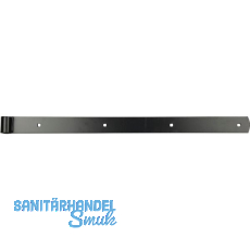 Langb�nder einseitig gerollt, ohne Kegel, 600 x 40 x 5 mm, Stahl schwarz RAL9005