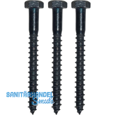 Schraubenset f�r Plattenkegel Kegeldorn � 18 + 20 mm,Schwalben. schwarz verzinkt