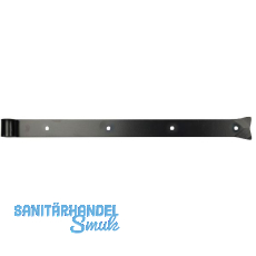 Langb�nder einseitig gerollt, ohne Kegel, 600x45x8 mm, Stahl schwarz geschmiedet