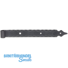 Langbänder ohne Kegel gerade, 400 mm, Schmiedeeisen verzinkt geschwärzt Langbänder ohne Kegel gerade, 400 mm, Schmiedeeisen verzinkt geschwärzt