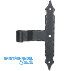 Kreuzband ohne Kegel, 300 x 40 x 6 mm, Schmiedeeisen verzinkt geschw�rzt