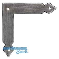 Fensterwinkel Krems, Eisen schwarz verzinkt, alt geb�rstet*