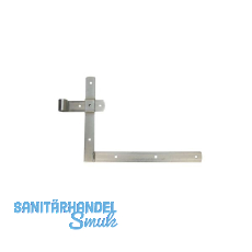 Torwinkelb�nder einseitig gerollt, o.Kegel,Schenkel 800 x 500mm,Edelstahl-Effekt