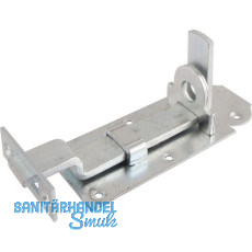 Querriegel gekröpft mit Schließblech, Platte 140 x 55 mm, verzinkt Querriegel gekröpft mit Schließblech, Platte 140 x 55 mm, verzinkt