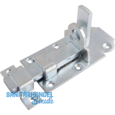 Querriegel gerade mit Schlaufe, Platte 120 x 45 mm, verzinkt