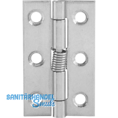 Federscharnier 50 x 30 x 1,2 mm, Edelstahl