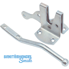 Gartent�rfalle komplett, f�r Vorhangschloss gerichtet, verzinkt