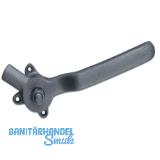 Hebelverschluss einseitig mit Winkelschlie�blech, links, Temperguss silberf�rbig