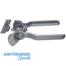 Hebelverschluss beidseitig mit Schlie�kloben, links, Temperguss silberf�rbig