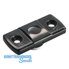 Stangenf�hrung f. Alut�ren A= 23 x 50 mm, schwarz beschichtet