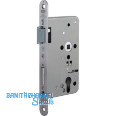 Fluchttürschloss B 1201 1-flg. Funktion E, Rundstulp 24mm, PZW, links, Edelstahl Fluchttürschloss B 1201 1-flg. Funktion E, Rundstulp 24mm, PZW, links, Edelstahl