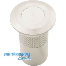 Bodenbüchse mit Verschluss, 10 mm, Messing vernickelt Bodenbüchse mit Verschluss, 10 mm, Messing vernickelt