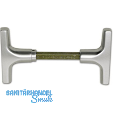 Garagentorschloss-Griffpaar, VK 9 mm, TS 40 - 50 mm, silber eloxiert Garagentorschloss-Griffpaar, VK 9 mm, TS 40 - 50 mm, silber eloxiert