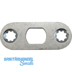 BKS Stangenschlie�blech 52 x 20 x 3 mm rund, Stahl verzinkt