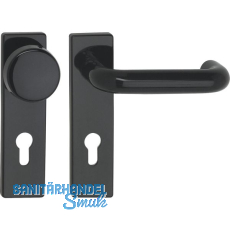 FS-Wechselgarnitur U-Form - auf Kurzschild PZ72 mm, TS 40-66 mm, KS schwarz FS-Wechselgarnitur U-Form - auf Kurzschild PZ72 mm, TS 40-66 mm, KS schwarz