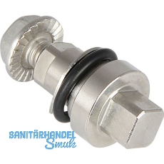 Einsatz f�r Blechmontagezylinder Vierkant 8mm, L�nge 25mm, Edelstahl