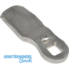 Sperrnase pos. gekr�pft f�r Blechmontagezylinder, 45 x 19mm,Ma� H 22mm,Edelstahl