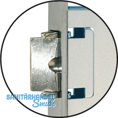 WG Einstemmschloss 440 RK, WC, links, DM 50, Stahl verzinkt silberf�rbig