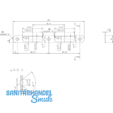 KFV Schließblech zu Magnetfallenschloss 116-200-20HR/4S,Edelstahl schwarz lack. KFV Schließblech zu Magnetfallenschloss 116-200-20HR/4S,Edelstahl schwarz lack.