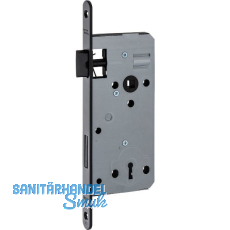 DORMAKABA Einstemmschloss ergo Keilbart,DM 50,VK8,Edelstahl schwarz matt RAL9005