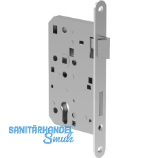 ECO Einstemmschloss GBS 81 PZW, rechts, Dorn 65, Rundstulp 24 mm, Edelstahl