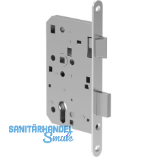 ECO Einstemmschloss GBS 81 PZW, rechts, Dorn 65, Rundstulp 20 mm, Edelstahl ECO Einstemmschloss GBS 81 PZW, rechts, Dorn 65, Rundstulp 20 mm, Edelstahl