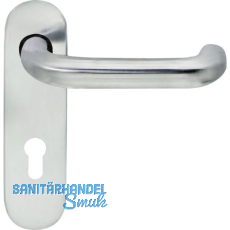 BKS Dr�ckerlochteil B 72110 mit Kurzschild PZ 72 mm, f�r au�en rund, silber