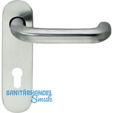 BKS Dr�ckerlochteil B 72110 mit Kurzschild PZ 72 mm, f�r au�en rund, Edelstahl