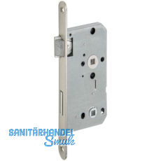 BMH Einstemmschloss WC, links, Dorn 55, Entf. 78 mm, Stahl silber lackiert