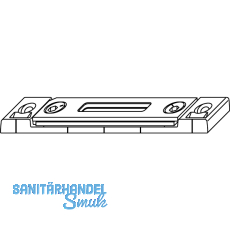 Schlie�blech f�r Haken, Stahl verzinkt silberf�rbig