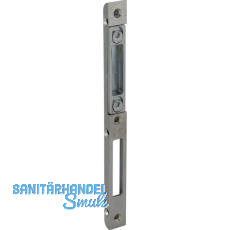 KFV Schließblech einfräsbar Falle u. Riegel, Stulp 20 mm, verzinkt silberfärbig KFV Schließblech einfräsbar Falle u. Riegel, Stulp 20 mm, verzinkt silberfärbig