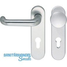 ECO Wechselgarnitur D 110/KS Kurzschild PZ 72, TS 40-66mm, silber eloxiert ECO Wechselgarnitur D 110/KS Kurzschild PZ 72, TS 40-66mm, silber eloxiert