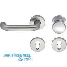 ECO Wechselgarnitur D 110/R mit Rosette PZ, VK 9 mm, TS 40-66 mm, Edelstahl ECO Wechselgarnitur D 110/R mit Rosette PZ, VK 9 mm, TS 40-66 mm, Edelstahl