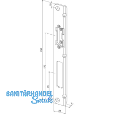 KFV Schließblech zu KFV AS2600/3500 f.Falle u.Riegel, links, verz.silber KFV Schließblech zu KFV AS2600/3500 f.Falle u.Riegel, links, verz.silber