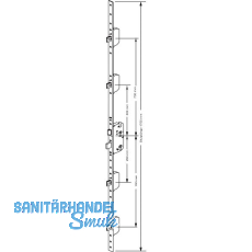 GU MFV-Schloss Secury MR4 DIN, DM 65,Stulp 1750 x 20 x 2,5mm,eckig,silberfärbig GU MFV-Schloss Secury MR4 DIN, DM 65,Stulp 1750 x 20 x 2,5mm,eckig,silberfärbig